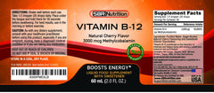 Non-GMO Vitamin B12 Sublingual Drops by SBR Nutrition
