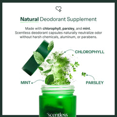 Scentless product packaging and label
