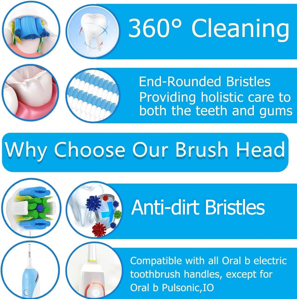 Denser mid bristles for efficient tooth surface cleaning