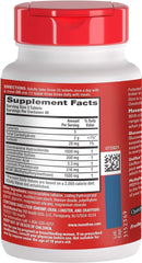 Supplement facts panel highlighting 1500 mg MSM per serving