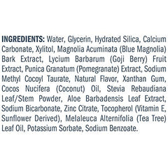 Usage guide showing pea-sized amount for children