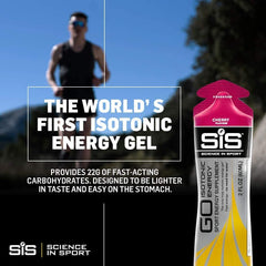 Science in Sport energy gel pack easy-open tab highlighting quick fueling.