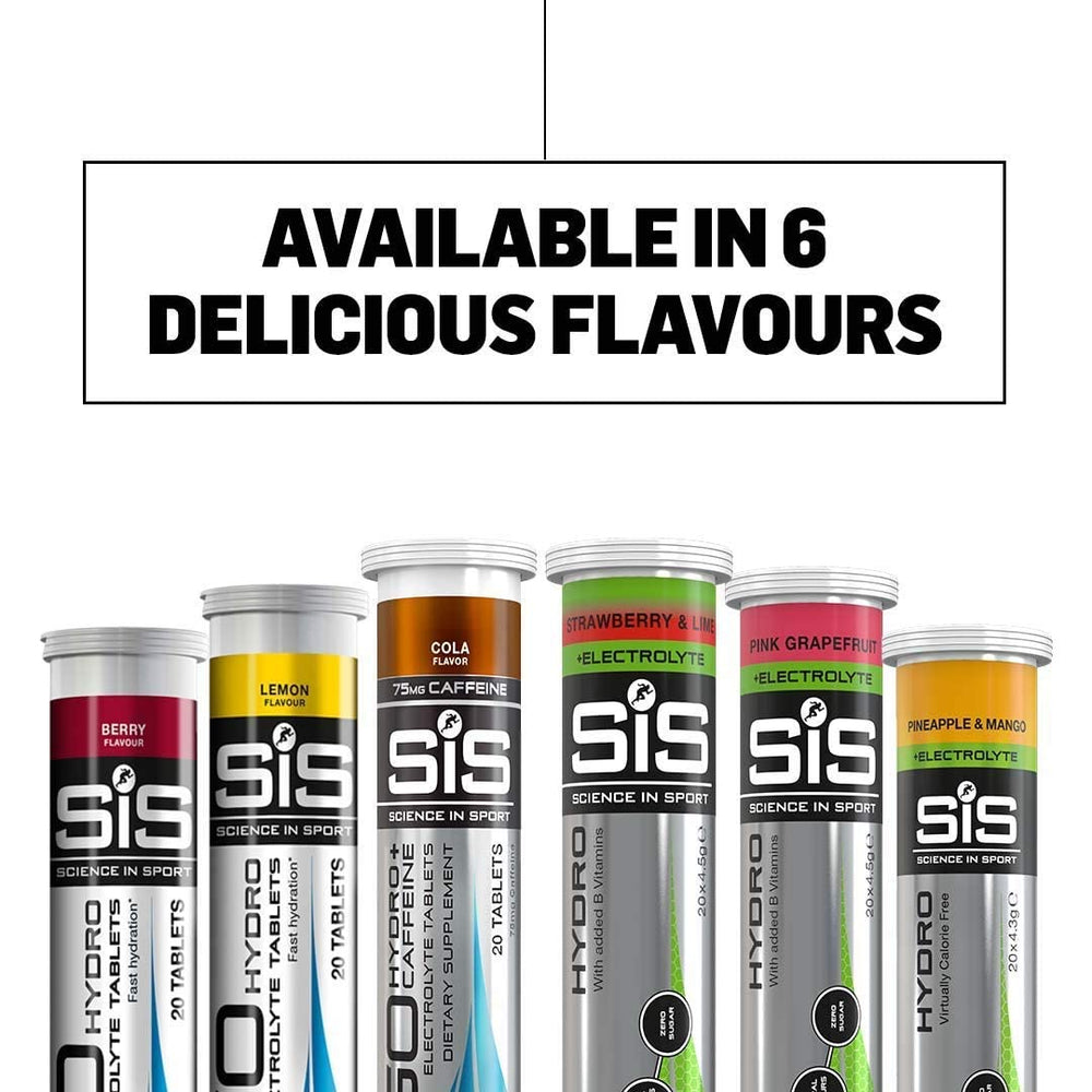 Triathlon kit featuring Science in Sport Hydro Electrolyte pink grapefruit