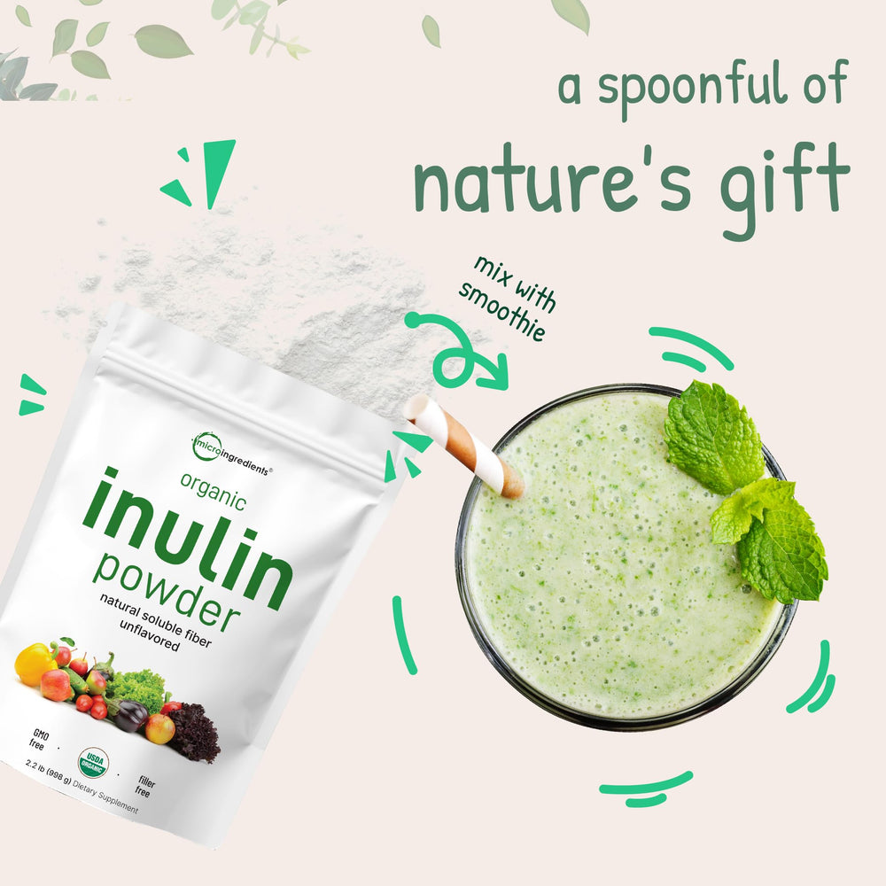 Included scoop with inulin powder for measurements