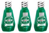 Scope Mouthwash Classic Original Mint travel-size bottle 1.2 oz, pack of 3
