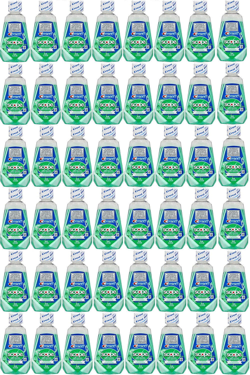 Scope Travel Size Mouthwash Classic Original Mint 1.2 oz bottle - front view