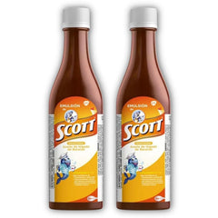 Scott's Emulsion Cod Liver Oil Traditional Flavor - Pack of 2 bottles (6.1 fl oz / 180 ml each)