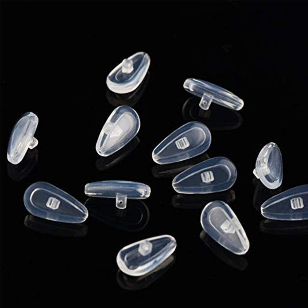 Screw-in nose pads and screws assembly for eyeglasses
