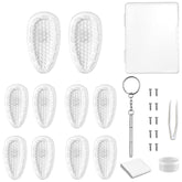 Screw-in eyewear nose pads with air chamber design