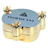 S&Dent Cu-Zn alloy aluminum denture flask close-up view 1