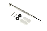 SE Emergency Eyeglass Repair Kit contents: precision screwdriver, screws, nose pads, and grommets