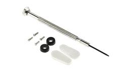 SE Emergency Eyeglass Repair Kit contents: precision screwdriver, screws, nose pads, and grommets
