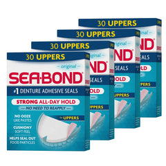 Sea-Bond Secure Denture Adhesive Seals for Original Uppers – Pack of 4