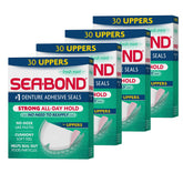 Sea-Bond Fresh Mint denture adhesive seals in four 30-count packs