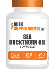 Sea Buckthorn Oil Softgels bottle with 240 softgels