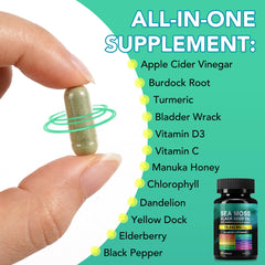 Ashwagandha and Ginger ingredients arranged near capsules