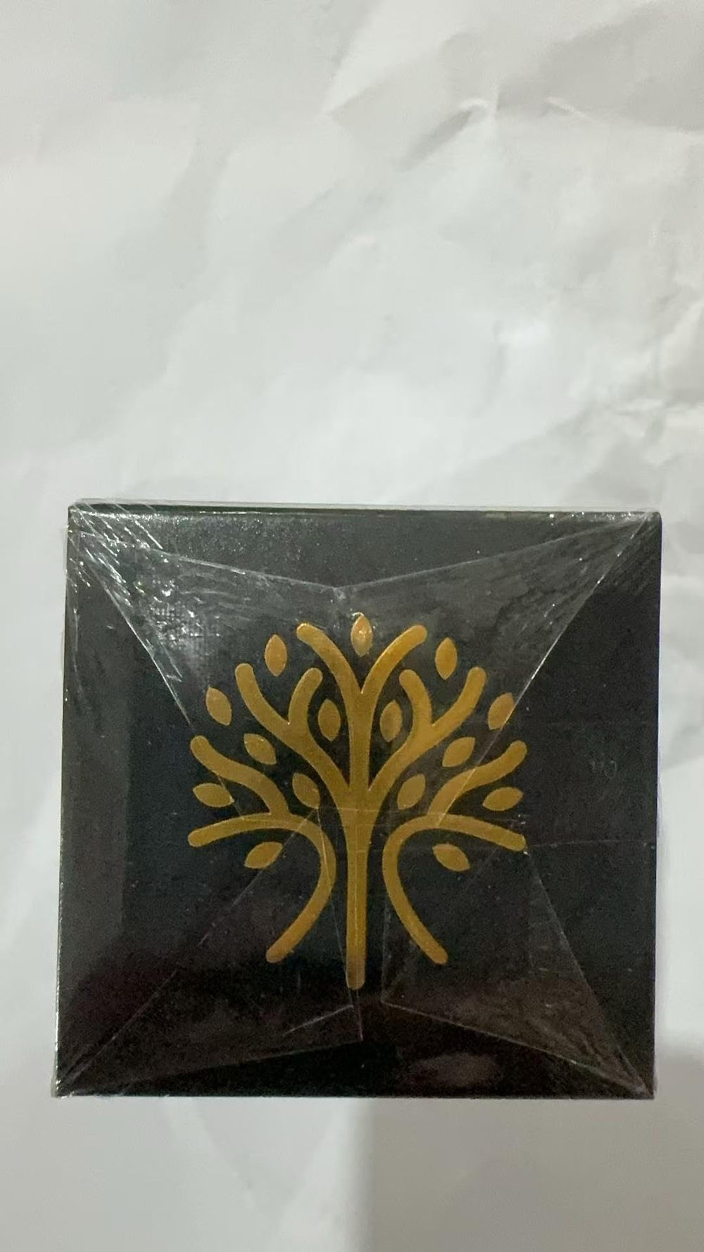 Vegetable cellulose capsule close-up with seaweed texture