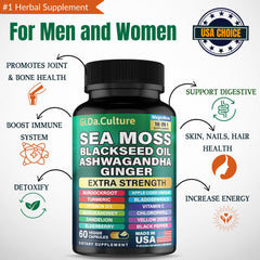 Sea Moss Capsules with Ashwagandha