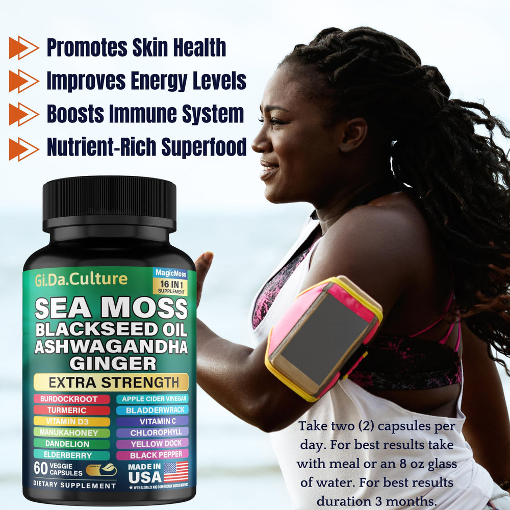 Sea Moss Capsules with Black Pepper