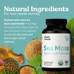 Packaging scene showing capsules for men and women