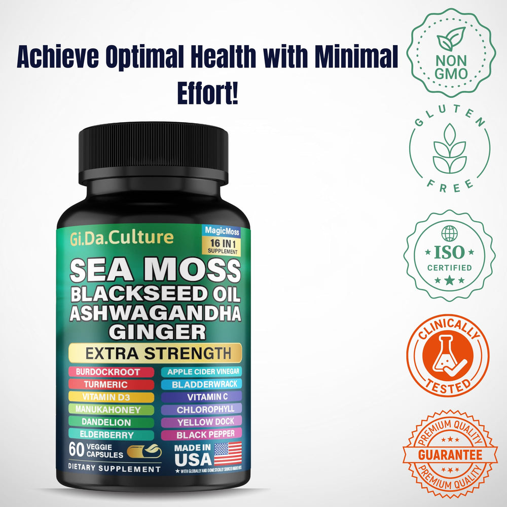 Sea Moss Capsules with Ginger