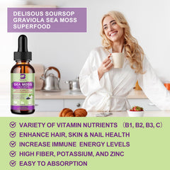 Sea moss liquid drops product on light background