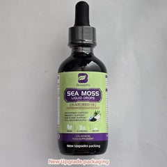 Packaging and branding for Sea Moss Liquid Drops