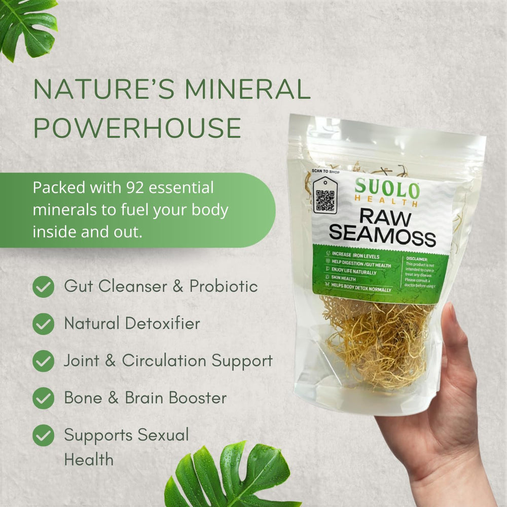 Sea moss minerals including magnesium and potassium