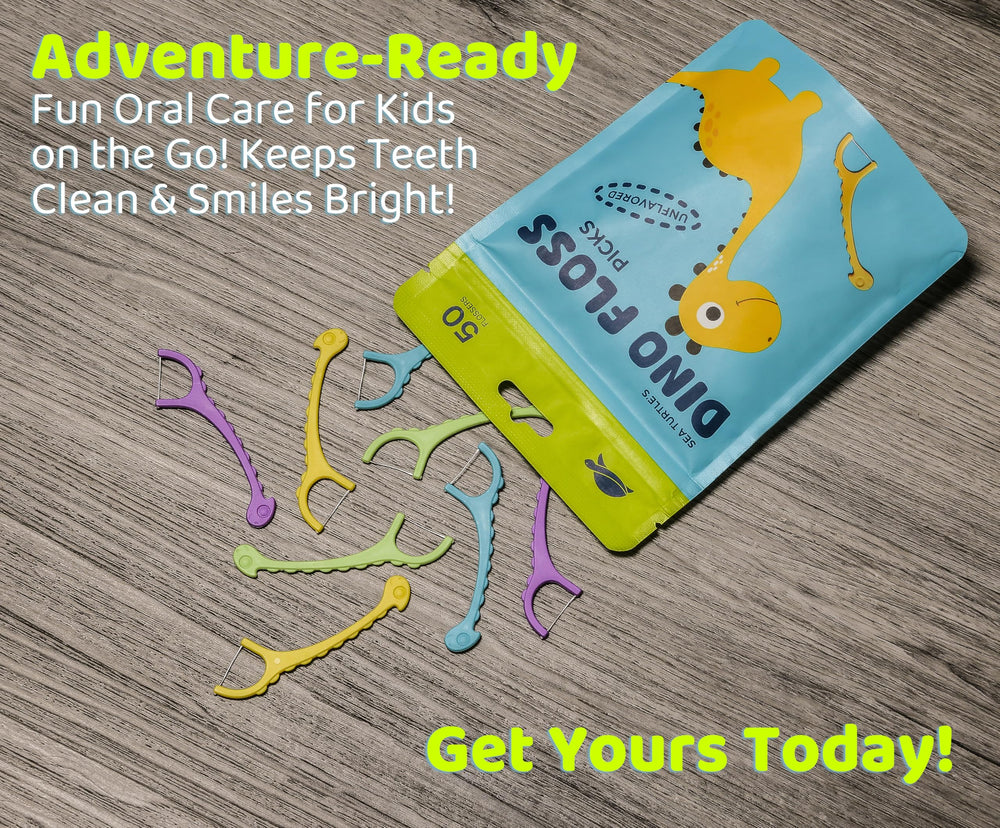 Biodegradable corn starch handle floss picks packaged in resealable bag