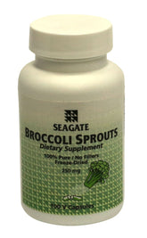 Seagate Broccoli Sprouts 250 mg bottle label