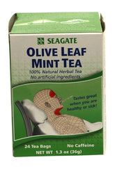 Seagate Olive Leaf Herbal Mint Tea - 24-count box