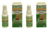 Seagate Olive Leaf Throat Spray 2-Pack Raspberry-Spearmint front view