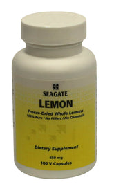 Seagate Whole Lemon Concentrate Capsules bottle label
