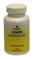 Seagate Whole Lemon Concentrate Capsules bottle label