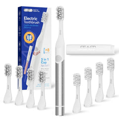 SEAGO electric toothbrush for adults with silver middle handle