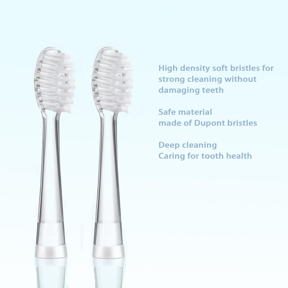 Super soft nylon bristles designed for tender gums