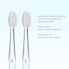 Super soft nylon bristles designed for tender gums