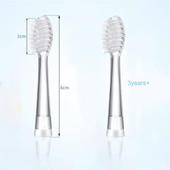 Pack of four replacement brush heads for Seago kids toothbrush