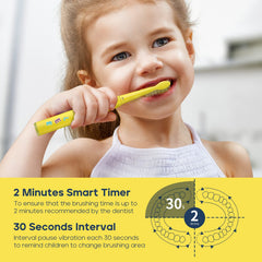 Five cleaning modes on the toothbrush handle