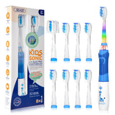 Front view of SEAGO Kids Electric Toothbrush Blue