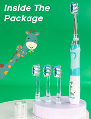 Green color and kid-friendly design for ages 4-12