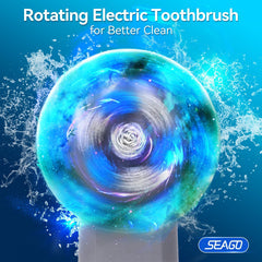 SEAGO SG-2603 Black with soft brush heads attached