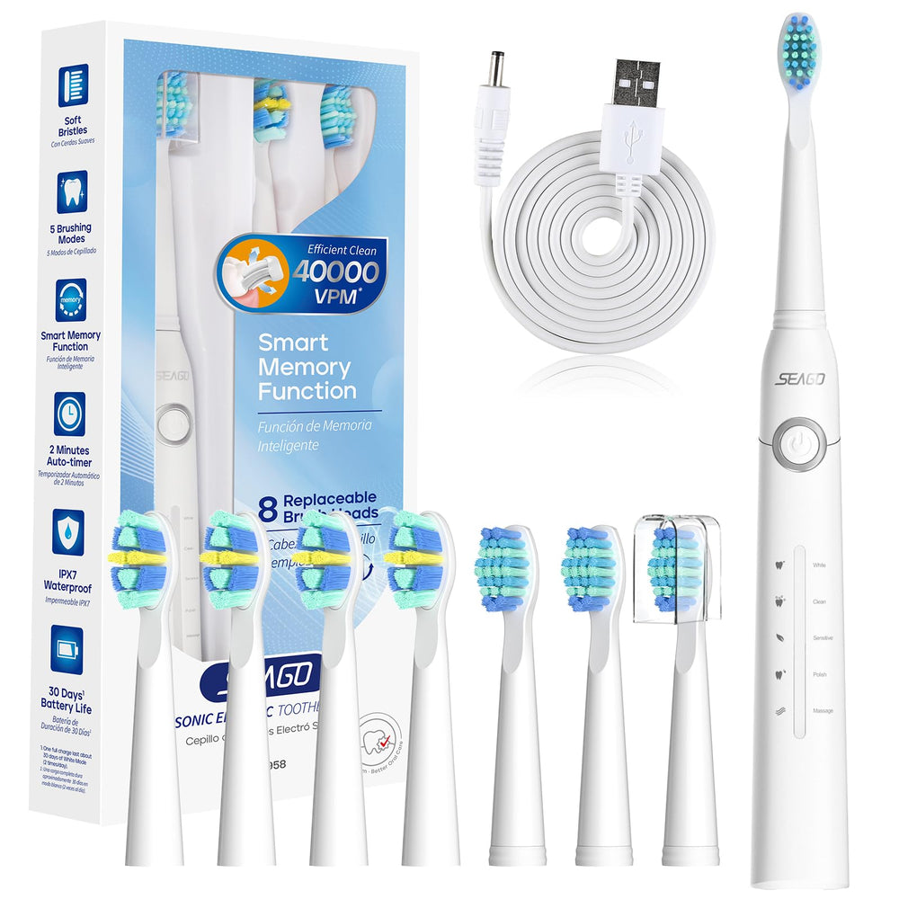 Seago SG-958 White electric toothbrush – main view