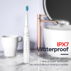 IPX7 waterproof design for bath or shower