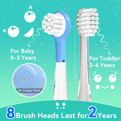LED indicator on SEAGO toddler toothbrush