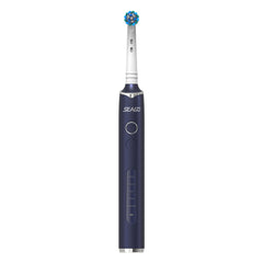 SEAGO SG-2603 blue toothbrush with 8 brush heads feature highlights