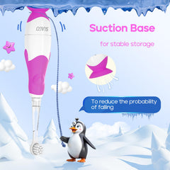 SEAGO SG-513 Purple-C toddler toothbrush side view