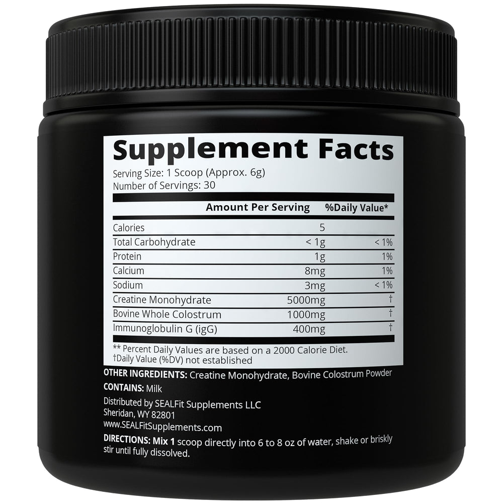 Grass-fed bovine colostrum ingredient detail