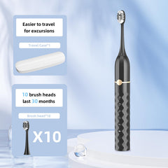 Detail of Seapeoa toothbrush set packaging and 10 brush heads