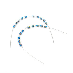 SEAVERRS 1 Pack blue dental decoration prop - orthodontic teaching aid mounted on a dental model (image 2)